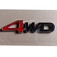 MERAH 4WD RED CRUME LOGO EMBLEM