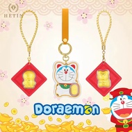 【HETIN】Doraemon Wealth Attraction Gold Bar (0.2g-0.6g) 999/24K PureGold Investment Gold Bar