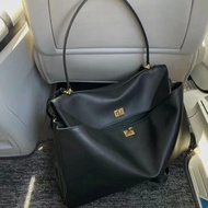 CHELSEA-rodeo bag Fashion Big Platinum Commuter Dark Irregular Lock Tote