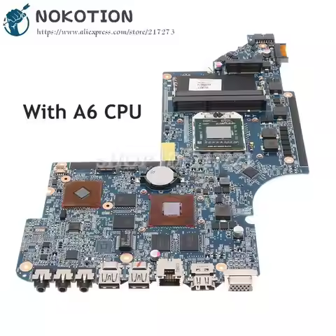 NOKOTION Laptop Motherboard For HP Pavilion DV6 DV6-6000 665281-001 650854-001 665284-001 665281-001