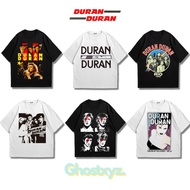 Ghostxyz T-Shirt Duran Duran Black White Oversize Vintage Tee Baju Kaos
