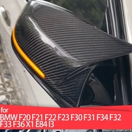 Real Carbon Fiber Rearview Mirror Cap Wing Side Mirror Cover Fit For BMW F20 F21 F87 M2 F23 F30 F32 