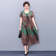 Dress For Womens Summer Clothes Cotton Linen Plus Fat Plus Size Loose Casual 100.0kg Fat Mm Linen Ov
