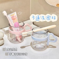 Girly Transparent Toothbrush Cup Wash Cup High-Value Home Use Children Student Toothbrush Cup Couple