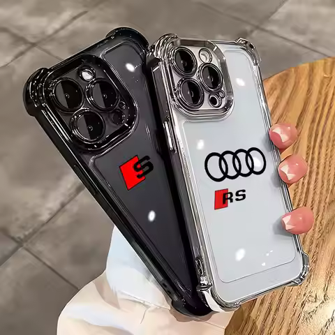 A-AudiS RS Sport Car Clear Cover Phone Case for Apple iPhone 12 XR 11Pro 16Plus XS MAX 15Pro Max 14 