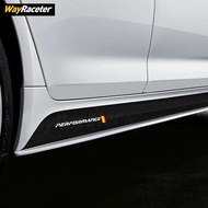 2 Pcs Car Door Side Skirt Stripes Sticker M Performance Body Vinyl Decal For BMW F20 F30 F15 F16 G30