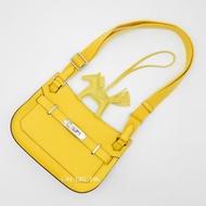 實體店 Hermes Mini Jypsiere Jaune De Naples 9O 那不勒斯黄 Swift PHW 銀扣 H_SIS_HK1 Jypsiere Mini 黃色 黃銀