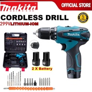 Makita Cordless Drill 299V Drill Batteri Cordless Screwdriver Hand Drill Mesin Drill Bateri