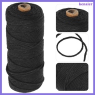 🧶 Rope For Projects 3mm Cotton Twine Handmade Macrame Rope Food Safe Twine Black 100m To Cut