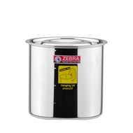 [ZEBRA ZEBRA Brand] 304 Stainless Steel Seasoning Jar 14cm 2.0L (With Lid &amp; Scale) Sauce Barrel Sugar Oil Pot Measuring Cup Inner Conditioning
