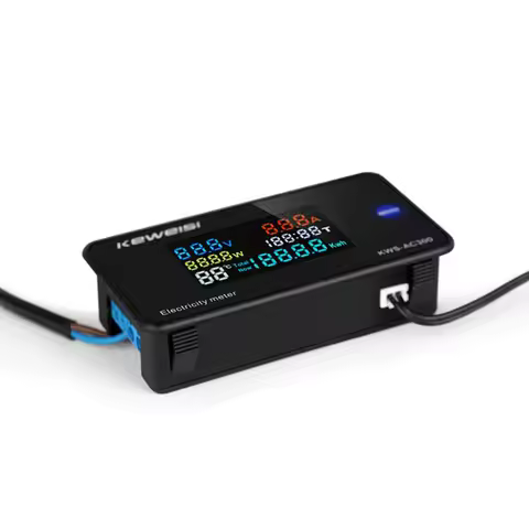KWS-AC300 Voltmeter Ammeter KWS Power Energy Meter AC 50-300V LED AC Wattmeter Electricity Meter wit