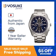 ORIENT Solar WV0011TY Sports Horizon 70's style JMADE Chronograph luminous light Date Navy Blue Silver Stainless  Wrist Watch For Men from YOSUKI JAPAN / WV0011TY (  WV0011TY  WV WV001 WV0011   )