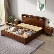 {SG Sales}HDB Storage Bed Frame with Storage Drawers High Box Double Bed Bedframe Wooden Bed Queen King Bed Storage Bed Frame Bedroom Furniture Bed Frame with Drawer Wooden Bed