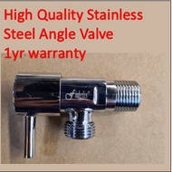 High Quality Stainless Steel Angle Valve for Bidet spray gun/ Shower Head / Water Hose Tap/ Pipe