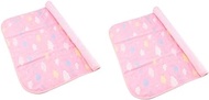 Toyvian 2pcs Waterproof Crib Pad Diaper Changing Pad Waterproof Bed Pads Infant Bed Pad Adult Pads for Bed Disposable Cot Pad Mattress Diaper Changing Mat Menstrual Pad Washable Baby