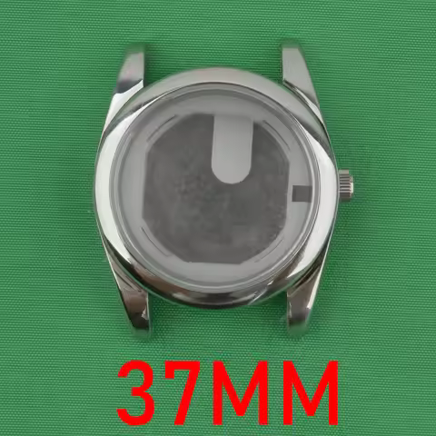 37mm metal watch case, silver suitable for VH31 VH VH60 VH65 VH61 VH64 VH63 VH67 VH68 VH83 VH88 move