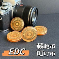 Fidget Spinner EDC  Rotating jingling coin mechanical decompression transparent push card EDC toy fi