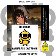 Stiker Wrap Baterai Anime NKD 4 Series