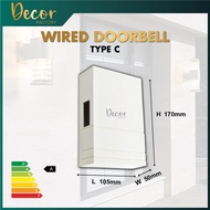 Door Bell Home Doorbell Chimes Ding Dong Loceng Pintu Door Bell Wired Switch Socket 门铃