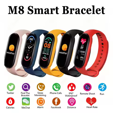New Smart Bracelet Men Women Fitness Tracker Smartwatch Blood Pressure Heart Rate Monitor Band Smart