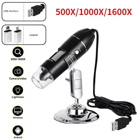 1600X 1000X 500X Digital Microscope Camera Type C USB Portable Electronic Microscope For Soldering M