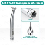 Dental Pana Max1 Handpiece ความเร็วสูง LED E-generator ปุ่มกด Air Turbine 3 สเปรย์น้ํา Hand piece 4h