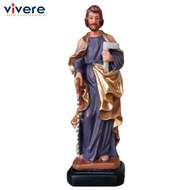 Statue Of Saint Joseph Worker 15cm Color