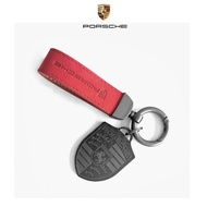 Carbon Fiber Keychain Porsche Dedicated Cayenne Paramela macan718/911 Pendant Unique Suede