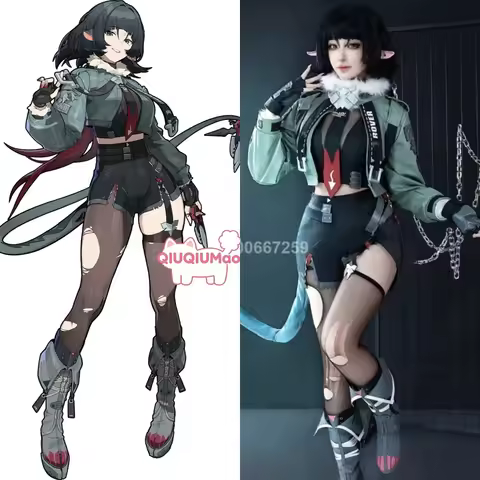 Top Game Zenless Zone Zero Rat-thyren Cosplay Costume Anime Jane Doe High Quality Role Playing Outfi