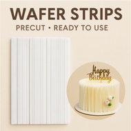 Edible Wafer Paper Strips, Wafer Paper Circles, Edible Wafer Paper Pre-Cut shapes,Cake Decorations