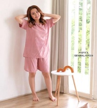 [FREYA] Set Piyama Baju Tidur Wanita Lengan Pendek All Size Berkualitas