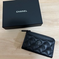 Chanel so black L型卡包 零錢包