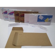 4 1/2" X 9 1/2" / 4" X 9" White/Brown Envelope 20's