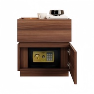 Bedside table safe, household integrated storage cabinet, solid wood safe 保险箱