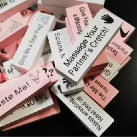 48PCS Block Tower Game Couple Activities Date Night Ideas Valentine Tumbling Tower Stacking Blocks G