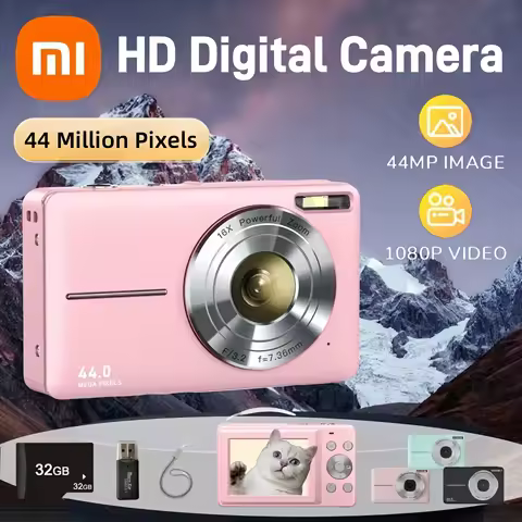 Xiaomi Digital Camera 44MP 50MP 16X Student Camera FHD 1080P Shoot Kids Camera with 32GB Card Anti-S