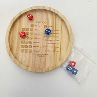 Farkle Dice Tray Rolling Dice Game Dice Tray Wooden Chessboard Game Family Toys