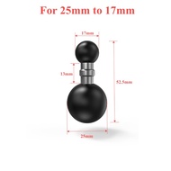 25mm to 15mm/17mm/25mm Composite Ball Adapter for Industry Standard Dual Ball Socket Mounting For Ga