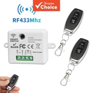 RF433MHz Wireless Remote Control Light Switch Mini Relay Receiver AC110V 220V with On Off Bulb Contr