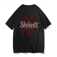 [100% Cotton]  S-5XL T-shirt Slipknot Rock Band Shirt  Short Sleeve T shirts Cartoon Design for man 