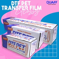 QUAFF DTF PET Transfer Film Roll 100meters DTF FILM Roll Printing Tshirt Hot Peel Single