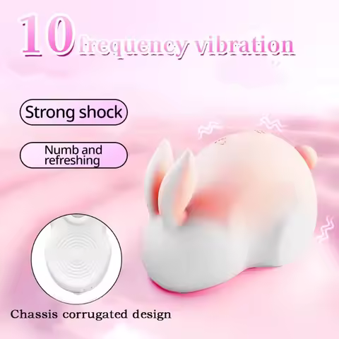 Cute Rabbit Sucking Vibrator for Women 10 Power Sucker Slap Oral Clitoris Stimulator Female Vacuum N