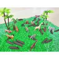 Coloured Rice Sensory Play Set Wild Animals