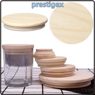 PRESTIGEX Wood Lids Reusable Bottle Sealing Caps Kitchen Organization Canning Storage