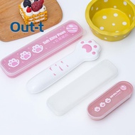 [Out-t] Cutlery Box Student Spoon Storage Box Portable Cutlery Storage Box Chopstis And Spoon Box Cu