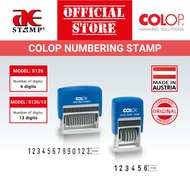 COLOP Numbering Stamp S126 (4x19mm) S120/13 (4x41mm)| 6 digit & 13 digit numbering band 4mm| Rectang