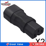 WDGOOD อะแดปเตอร์ C14ไป C15ไฟ250V คอนเนคเตอร์ตัวเมียทองแดง10A สำหรับลำโพง