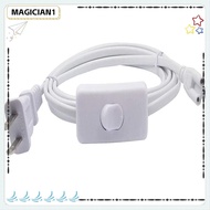 MAGICIAN1 3pin T5 T8 LED Switch Wire, White Plastic 10ft LED Tube Power Extension Cord, Durable 10ft Copper LED Light Fixture Extension Cable Worker