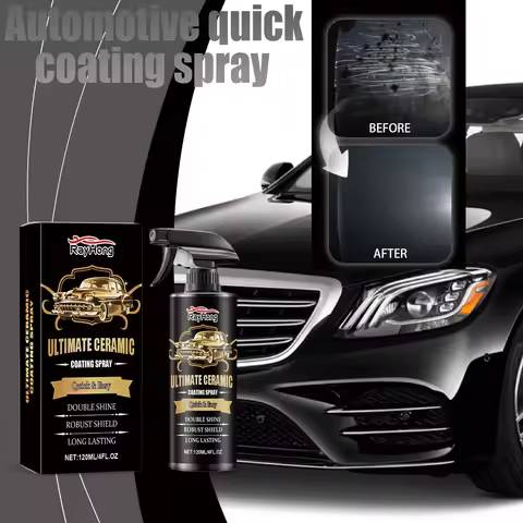 Car Quick Coating Spray, Car Paint Waxing, Stain Prevention Brightening, Maintenance, Waterproof Coa
