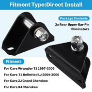 2pcs Rear Upper Shock Bar Pin Eliminator Kit for TJ XJ ZJ LJ 1984-2006 1204800
